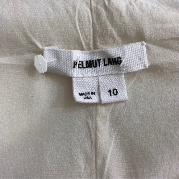 HELMUT LANG Relic Side Twist Crepe Draped Dress - Picture 12 of 12